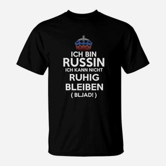 Ich Bin Russin Humorvolles Statement T-Shirt für Damen - Seseable De