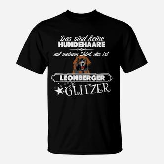 Leonberger Glitzer Hundehaar Lustiges T-Shirt für Haustierliebhaber - Seseable De