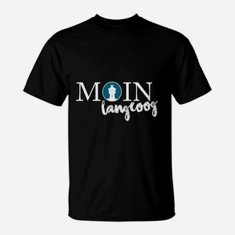 Moin Langeoog Norddeutschland T-Shirt für Herren, Grüße Design - Seseable De