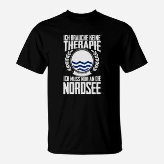 Nordsee-Therapie T-Shirt mit Humor für Meeresliebhaber - Seseable De