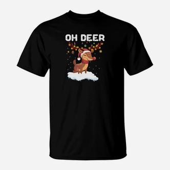 Rentier Weihnachtsschmuck T-Shirt - Seseable De