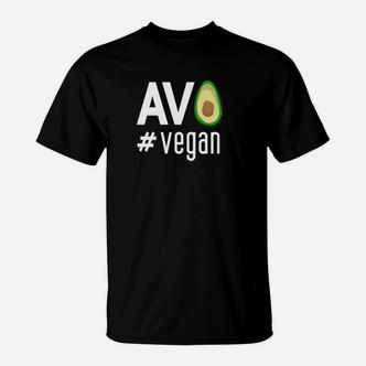 Schwarzes Avocado Vegan Statement T-Shirt, Modisches Bio Tee - Seseable De