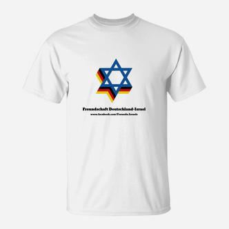 Freundschaft Deutschland-Israel T-Shirt, Stern-Design Verflochten - Seseable De