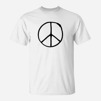 Frieden Zeichen Lifestyle Trend Cooles T-Shirt - Seseable De