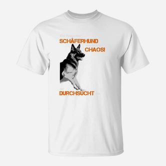 Lustiges Schäferhund-Chaos T-Shirt für Hundefreunde, Witziges Hundemotiv Tee - Seseable De