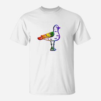 Lustiges Skateboard-Taube T-Shirt, Grafik Tee für Skater - Seseable De