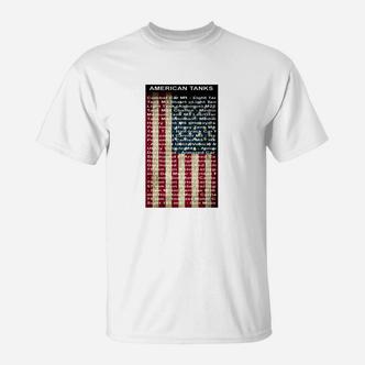 Militär-Panzer T-Shirt im US-Flaggen-Design, Themenbekleidung - Seseable De