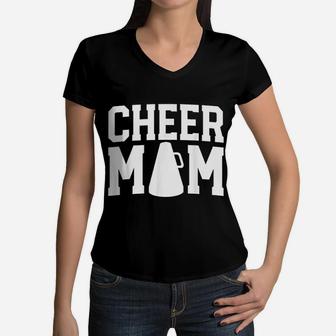 Cheer Mom Cheerleader Mom Gifts Women V-Neck T-Shirt - Seseable