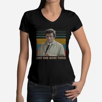 Columbo Just One More Thing Vintage Shirt Women V-Neck T-Shirt - Seseable