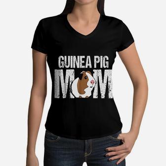 Guinea Pig Momfunny Guinea Pig Women V-Neck T-Shirt - Seseable