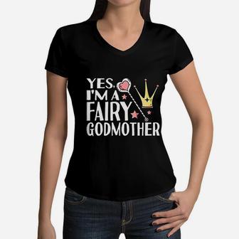 I Am A Fairy Godmother Women V-Neck T-Shirt - Seseable