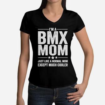I'm A Bmx Mom T-shirt Women V-Neck T-Shirt - Seseable