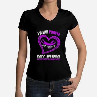 In My Memory Of My Mom Women V-Neck T-Shirt - Seseable