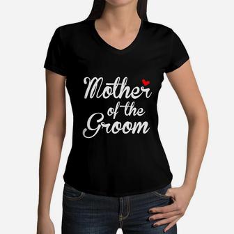 Mother Of Te Groom Women V-Neck T-Shirt - Seseable