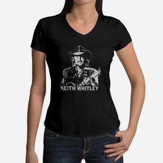 Vintage Country Music Dont Close Your Eyes Women V-Neck T-Shirt - Seseable
