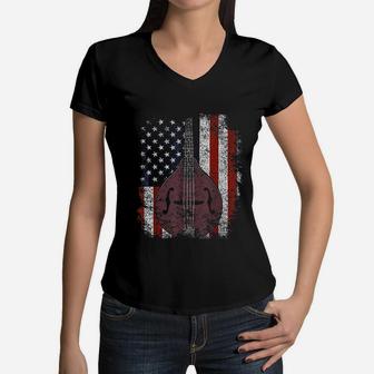 Vintage Country Music Women V-Neck T-Shirt - Seseable