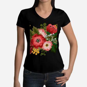 Womens Mamacita Women V-Neck T-Shirt - Seseable