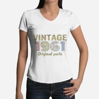 60th Birthday Gift Retro Birthday Vintage 1961 Women V-Neck T-Shirt - Seseable