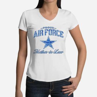 Air Force Mother-in-law Women V-Neck T-Shirt - Seseable