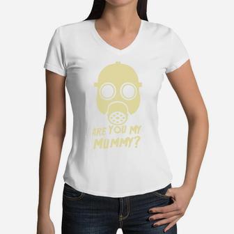 Are You My Mummy Women V-Neck T-Shirt - Seseable