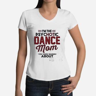 Cute Dance Mom Raglan Women V-Neck T-Shirt - Seseable