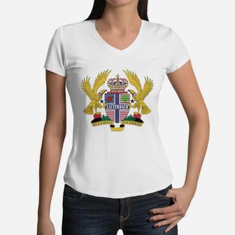 Lauterbach Family Crest For American People - Lauterbach Family T-shirt, Hoodie, Sweatshirt Women V-Neck T-Shirt | Seseable UK