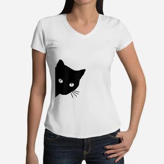Spy Cat Mom Trending Women V-Neck T-Shirt - Seseable