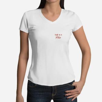 Tough As A Mother Mom Tshir For Moms Women V-Neck T-Shirt - Seseable