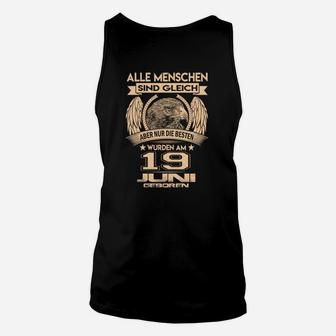 Adler Geburtstags-Unisex TankTop 19. Juni, Besten Geboren Motiv - Seseable