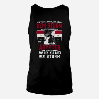 Ägypter Stolz Spruch Unisex TankTop – Wir sind der Sturm Motiv - Seseable