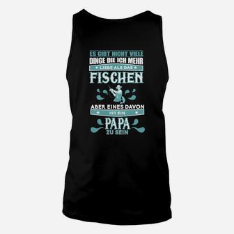 Angler Papa Unisex TankTop – Liebe zum Fischen & Vatersein - Seseable