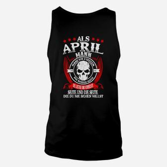 April Geburtstags-Unisex TankTop - Legende und Held, Personalisiert - Seseable