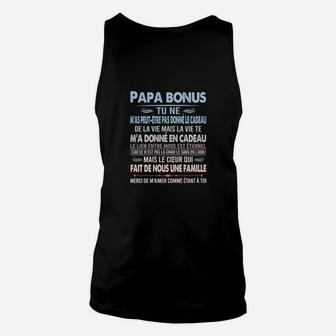 Bonus Papa Unisex TankTop mit Inspirierendem Zitat, Perfekt für Stiefväter - Seseable