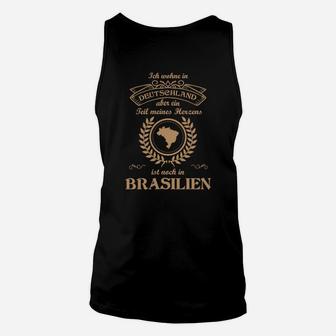 Deutschland-Brasilien Unisex TankTop mit Herz, Witziges Motiv - Seseable