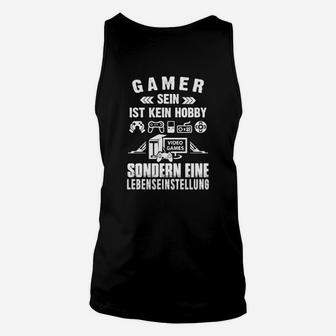 Gamer Lifestyle Unisex TankTop Schwarz - Videospiel Leidenschaft Motiv - Seseable