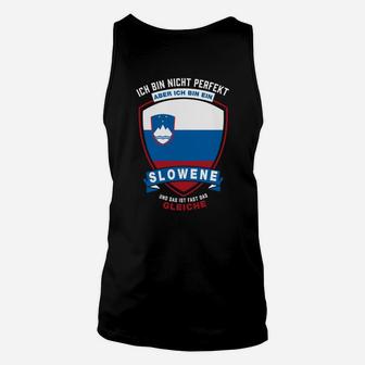 Haupttitel: Patriotisches Slowenien Unisex TankTop - Nicht perfekt, aber Slowene - Seseable