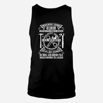 Herren Inspirierendes Textdesign Unisex TankTop in Schwarz, Motivations-Unisex TankTop - Seseable