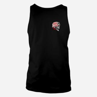 Herrn Schwarzes Unisex TankTop mit Skulldesign, Totenkopf Motiv - Seseable