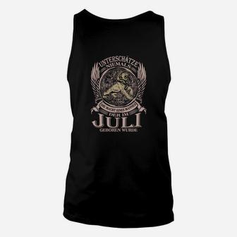 Juli Stolz Geburtstags-Unisex TankTop, Adler Motiv & Slogan Design - Seseable