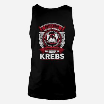 Krebs-Motiv Herren Unisex TankTop, Grafikdesign mit Motivationsspruch - Seseable