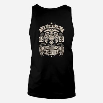 Legenden Februar 1959 Geburtstags-Unisex TankTop mit Löwenmotiv, Retro Design - Seseable