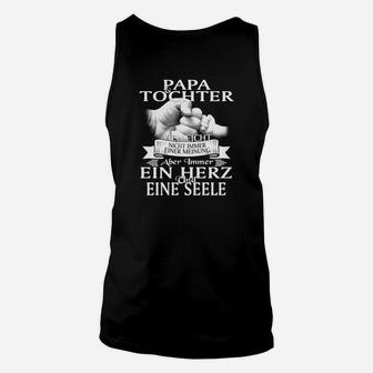 Papa-Tochter Herz & Seele Verbundenheit Unisex TankTop, Einzigartiges Design - Seseable