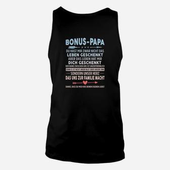 Personalisiertes Bonus-Papa Unisex TankTop mit Botschaft, Herzdesign - Seseable