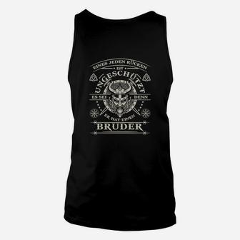 Schwarzes Herren Unisex TankTop mit Bruderschaft Spruch, Motiv für Männer - Seseable