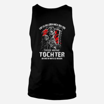 Schwarzes Unisex TankTop Beschützender Vater, Grafik & Schriftzug Design - Seseable