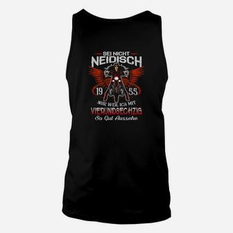 Vintage Motorrad Unisex TankTop mit Adler, Sei nicht neidisch Spruch - Seseable