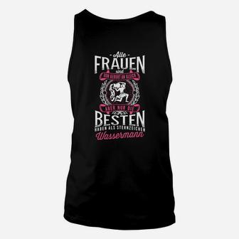 Wassermann Motiv Unisex TankTop für Herren, Schwarzes Sternzeichen Tee - Seseable