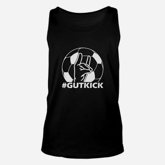 #GUTKICK Schwarzes Fußball-Fan-Unisex TankTop, Grafikprint Design - Seseable