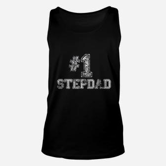 1 Stepdad Step Dad Number One Fathers Day Gift Unisex Tank Top - Seseable
