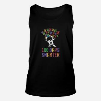 100 Days Smarter 100th Day Of School Dabbing Space Kids Unisex Tank Top - Seseable